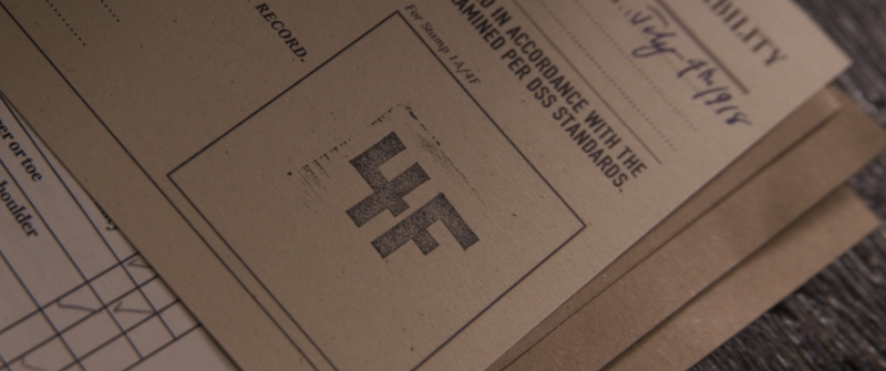 One of Steve’s failed enrolement forms in Captain America: The First Avenger.